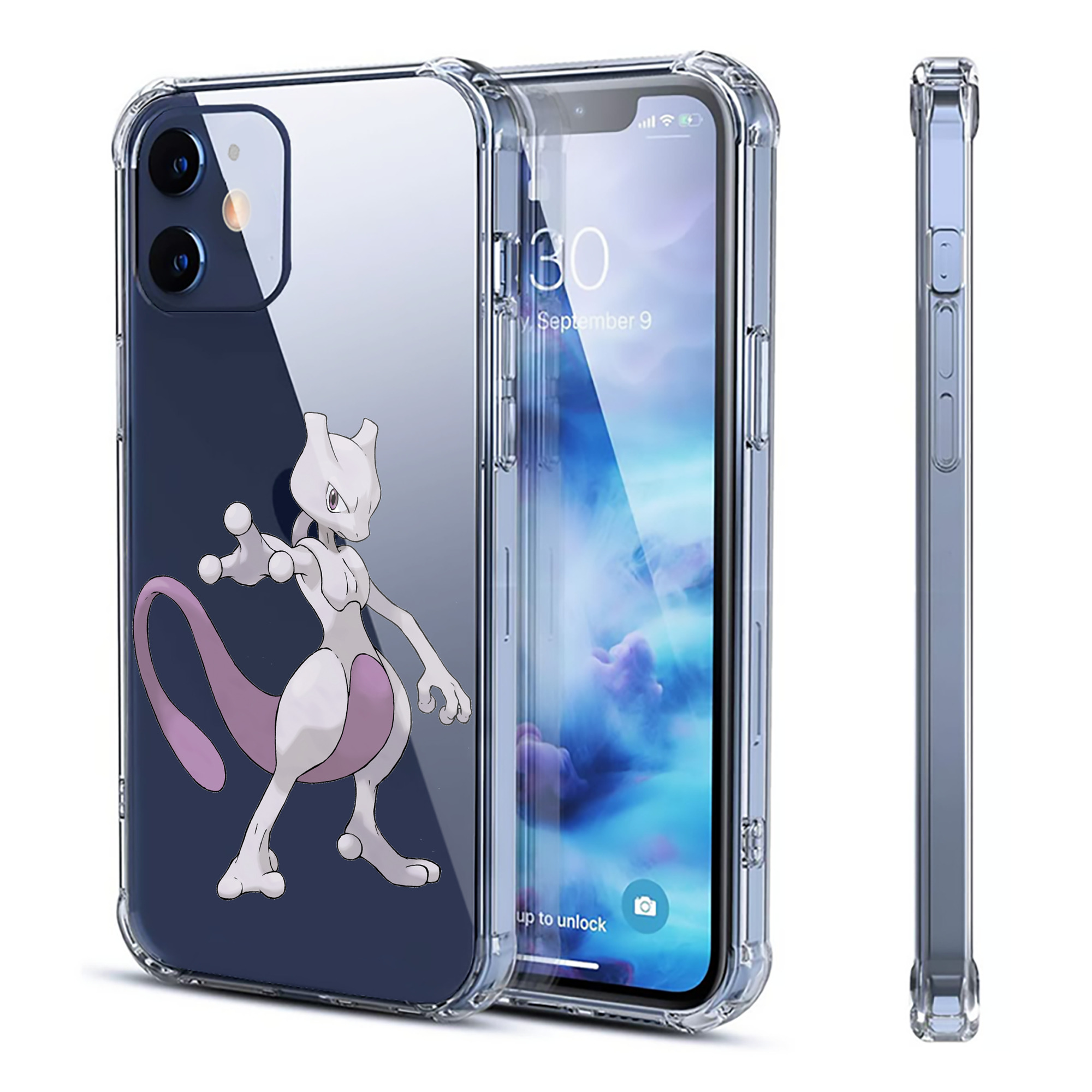 （画像用） ポケットモンスター Pokémon 【iPhone 12シリーズ対応】透明スマホケース（クリアソフトケース）